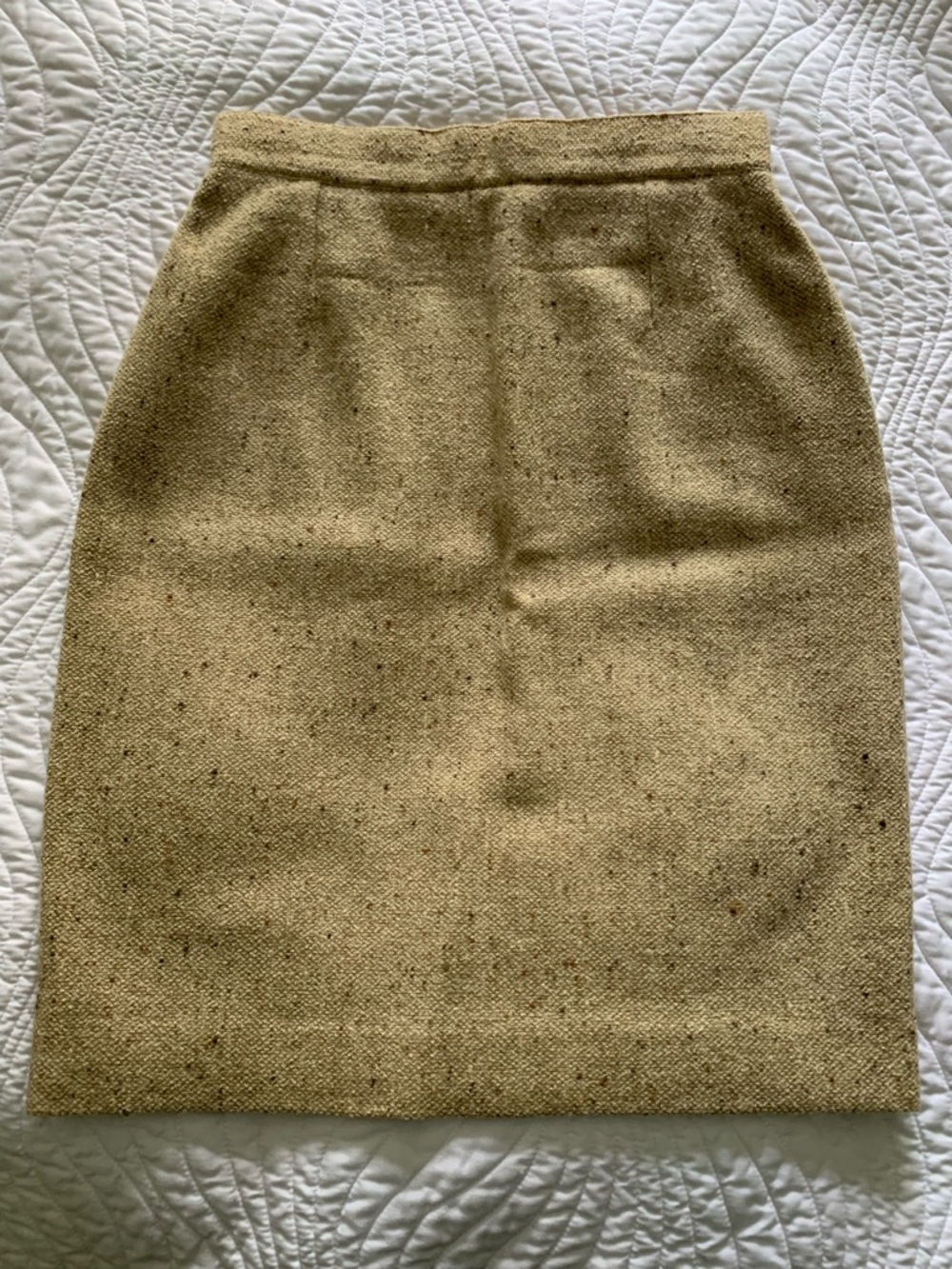 Vintage Kenzo Taupe Blazer with Embroidery and Cream Tweed Sleeves and Skirt - Picture 5 of 7